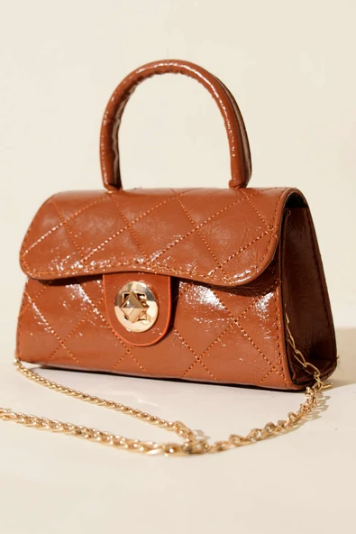 Gloss Mini Zincirli Çanta Taba ürün görseli 1