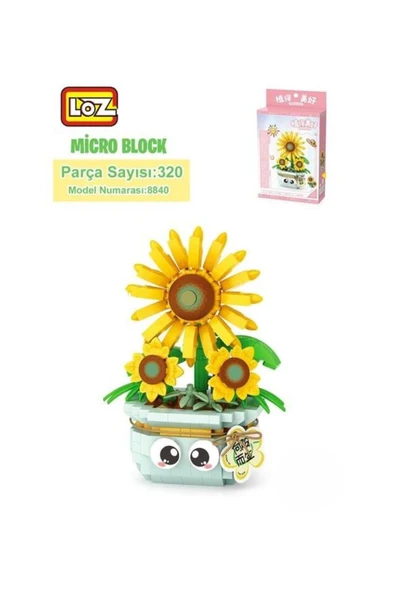 LOZ SAKSILI AYÇİÇEĞİ 320 PARÇA ürün görseli