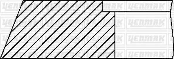 Mitsubıshı Ticarı Piston Segmanı (std) Mitsubıshı Fuso Canter Fe449 Fe515 Fe519 Fe635 Fe639 Fe659 Fe659-T Fe839 Fe859 - Yenmak 91-09438-000 ürün görseli 1