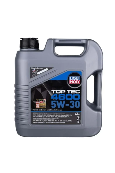LI3763 - 5W-30 Motor Yağı Tam Sentetik TOP TEC 4600 4L - Liqui Moly ürün görseli