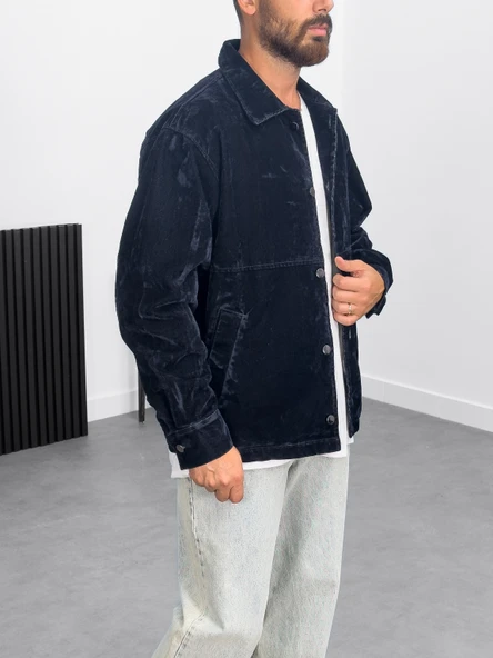 Erkek Lacivert Ceket COC1070 - Resim 3