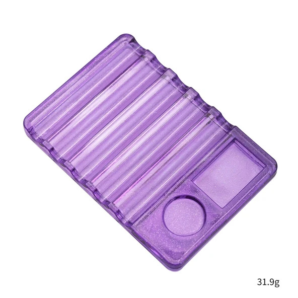 Manikür Protez Tırnak Fırça Standı ve Renk Paleti Mor ürün görseli