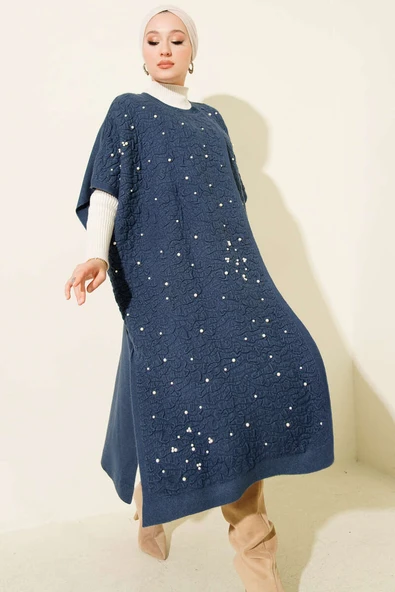 Kabartma İncili Panço Lacivert - Resim 2