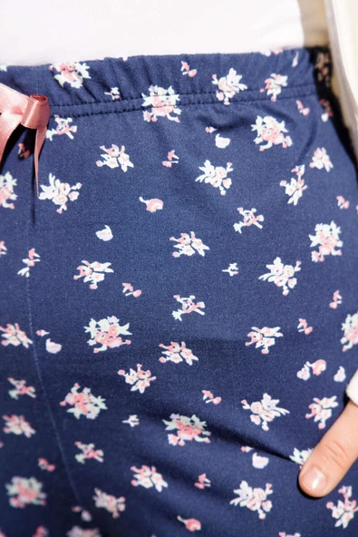 Bel Lastikli Desenli Pijama Altı Parlement - Resim 4