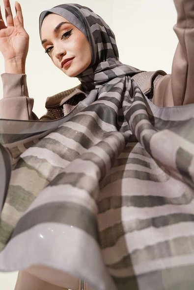 Stick Desen Lina Şal Taş ürün görseli 1