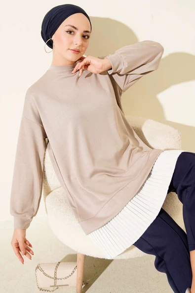 Loyşa Taşlı Piliseli Tunik Taş ürün görseli 1