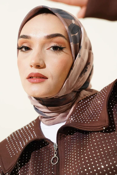 Desenli Demore Latte Serisi Eşarp Asorti 5 ürün görseli 1