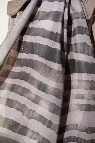 Stick Desen Lina Şal Taş - Resim 4