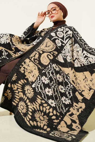 Karışık Desenli Panço Siyah ürün görseli 1