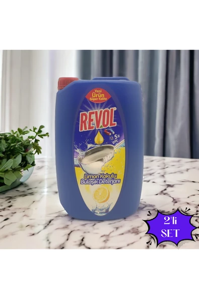 REVOL Sıvı Bulaşık Deterjanı Limon 4kg. 2'li Set ürün görseli
