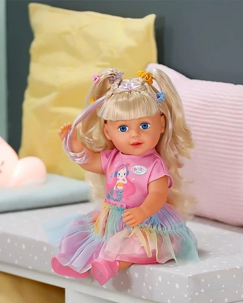 Baby Born Carla 43 cm Aksesuarlı Kız Çocuk Oyuncak Bebek 838006 - Resim 4