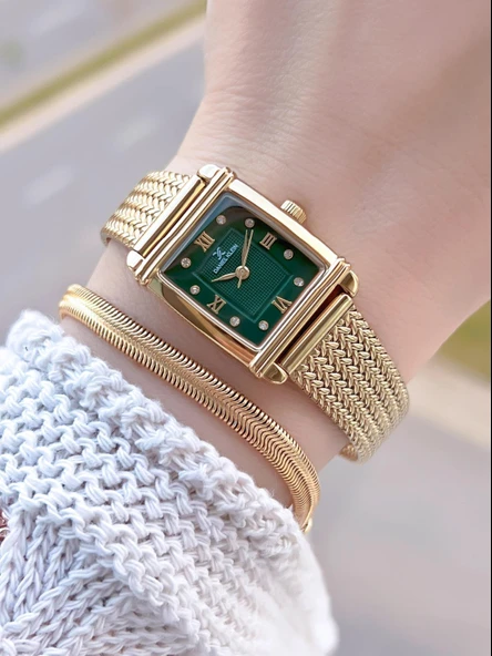 Daniel Klein Çelik Hasır Kordon 2 Yıl Garantili 3Atm Suya Dayanıklı Kadın Kol Saati+Bileklik 109704 ürün görseli