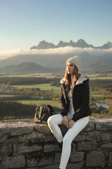 Kışlık Kapüşonlu Kadın Şişme Mont - Resim 2