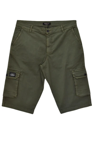 Erkek Kargo Cepli Kanvas Kapri Şort BGL-ST04736 - Resim 2