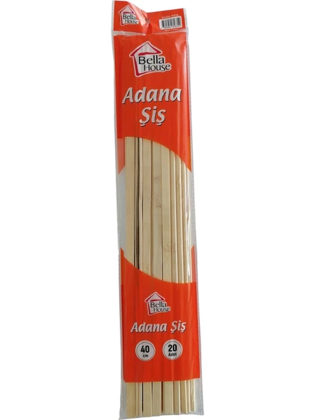 Bella House Bambu Adana Şiş K-6319 40 cm 20 Adet ürün görseli 1