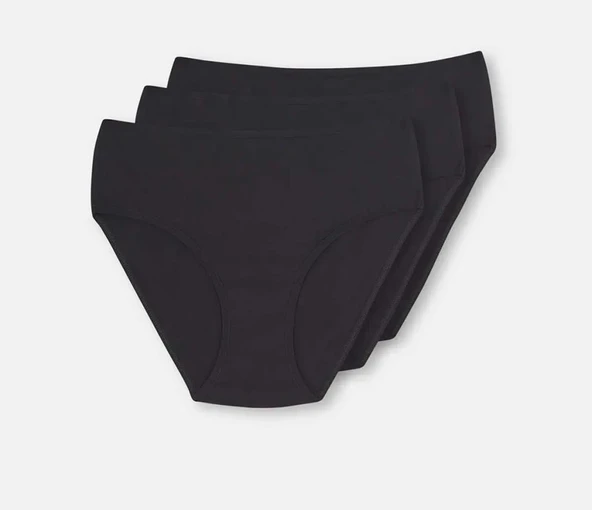 3 lü Paket Dagi Bayan Yüksek Bel Slip Külot 5104KC - Resim 4