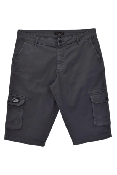 Erkek Kargo Cepli Kanvas Kapri Şort BGL-ST04736 - Resim 4