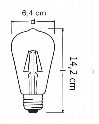 Rutter RT-11203 6W Armut Rustik Led Ampu Amber - 2300K - Resim 2