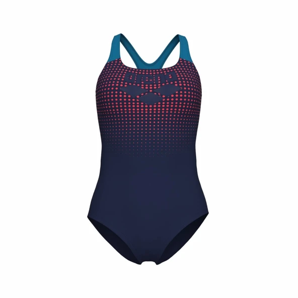 Arena Foggy Dots Swimsuit Swim Kadın Yüzücü Mayosu 007986760 - Resim 3