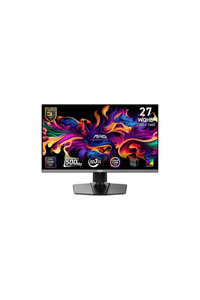 MSI 26.5" MAG 272QP QD-OLED X50 WQHD FLAT QD-OLED  500HZ 0.03MS FREESYNC PREMIUM PRO GAMING MONITOR ürün görseli