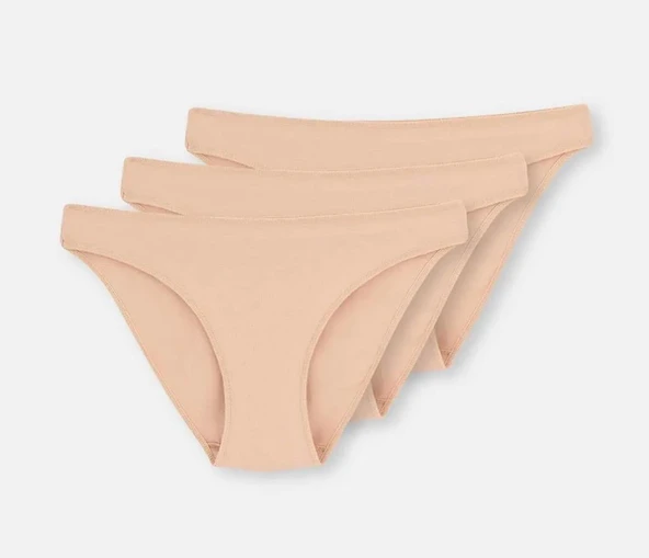 3 lü Paket Dagi Bayan Düşük Bel İzsiz Slip Külot 5101KC - Resim 6