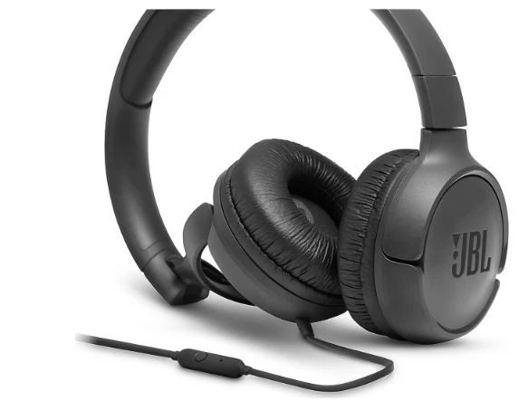 JBL Tune 500 Siyah Kablolu Kulak Üstü Kulaklık-OUTLET Açılmış Kutu (Sıfır Kondisyon) - Resim 2