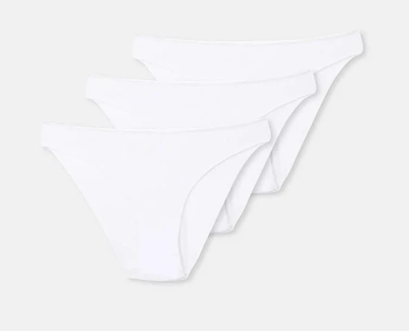 3 lü Paket Dagi Bayan Düşük Bel İzsiz Slip Külot 5101KC - Resim 5