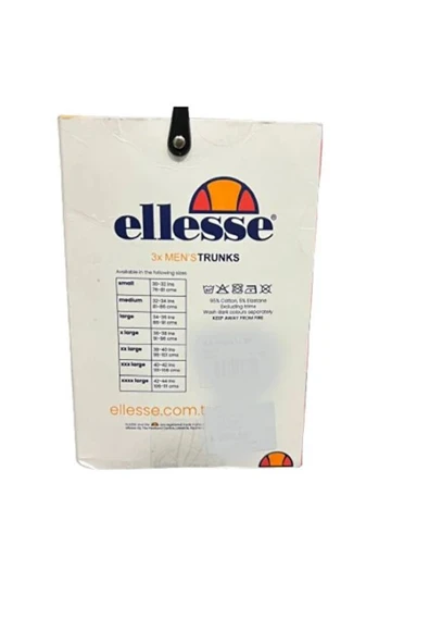 Ellesse M-EUM0024 Siyah Erkek 3'lü Boxer - Resim 4