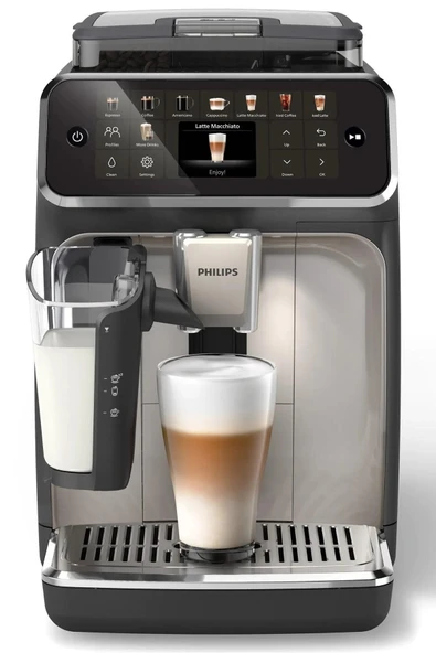 Philips 5500 Serisi LatteGo Tam Otomatik Espresso Makinesi, 20 Sıcak ve Soğuk İçecek, EP5547/90 ürün görseli 1