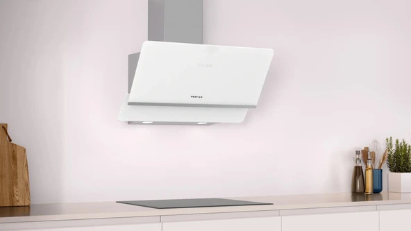 Profilo DVK8J621 80 Cm Beyaz Cam Duvar Tipi Davlumbaz - Resim 5