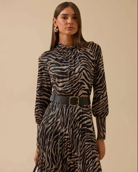 10002521310016 SEÇİL GÜNLÜK ELBİSE - Resim 4