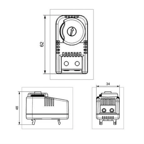 PLASTİM ISITMA TERMOSTATI 0-60C (NC) - Resim 5