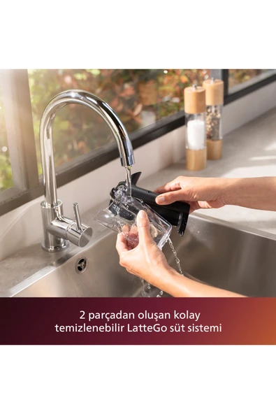 Philips 5500 Serisi LatteGo Tam Otomatik Espresso Makinesi, 20 Sıcak ve Soğuk İçecek, EP5547/90 - Resim 5