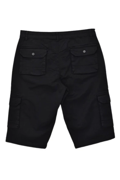 Erkek Kargo Cepli Kanvas Kapri Şort BGL-ST04736 - Resim 6