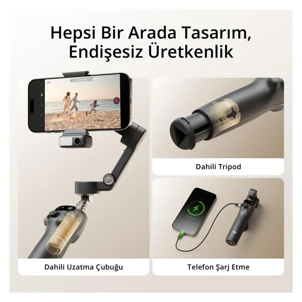 DJI Osmo Mobile 7P DJI Türkiye Karacasulu Garantili - Resim 4