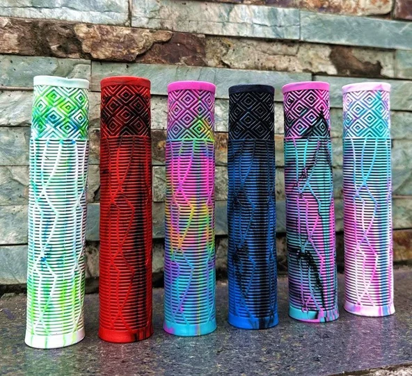 17 CM Mtb Bmx Freeride Elcik Silikon Bisiklet Elcik Kaymaz Yapı Dirt Jump Bisiklet Elciği Mavi Yeşil - Resim 6