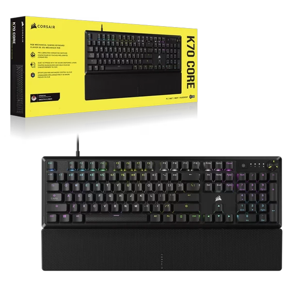 Corsair K70 CORE RGB MLX Red Switch Türkçe Kablolu Gaming Klavye - Resim 5