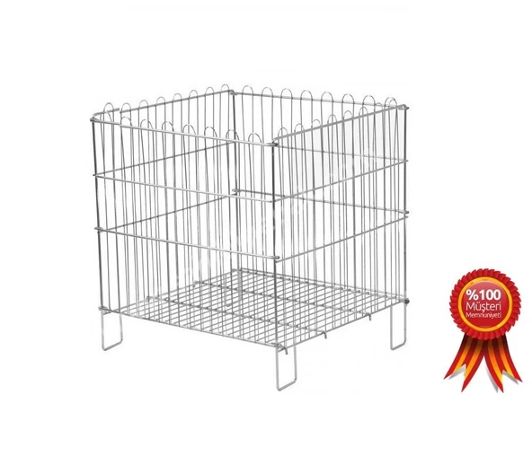 2 Adet Katlanır Havuz Sepet - Krom ve Galvaniz Kaplı Havuz Sepet  40x50 cm ürün görseli 1