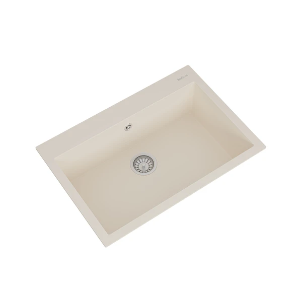 REAL STONE K003 DIDYMA 58 GRANİT EVİYE KREM 76.5 x 50 Cm Tezgah Üstü - Resim 2