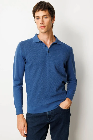 25608 DESEN ÖNÜ YÜRÜTMELİ BAKLAVALI KAZAK - Resim 5