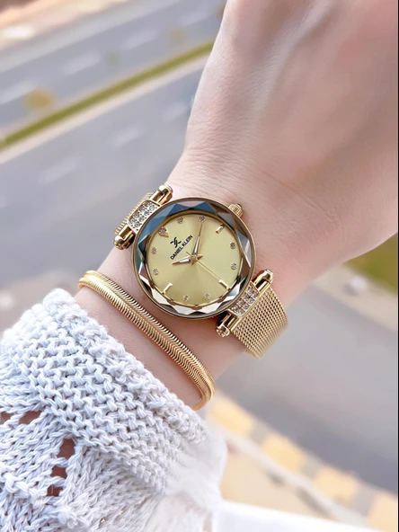 Daniel Klein Çelik Kordonlu 2 Yıl Garantili 3 Atm Suya Dayanıklı Kadın Kol Saati+Bileklik BF.10981.3 - Resim 2