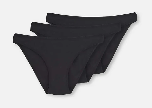 3 lü Paket Dagi Bayan Düşük Bel İzsiz Slip Külot 5101KC - Resim 4