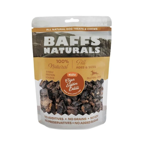 Baffs Naturals Kurutulmuş Kuzu Ciğer Köpek Eğitim Ödülü 100 gr ürün görseli 1