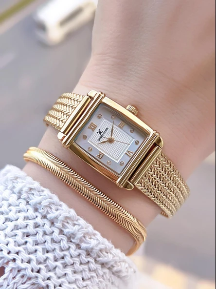 Daniel Klein Çelik Hasır Kordon 2 Yıl Garantili 3Atm Suya Dayanıklı Kadın Kol Saati+Bileklik 109702 ürün görseli