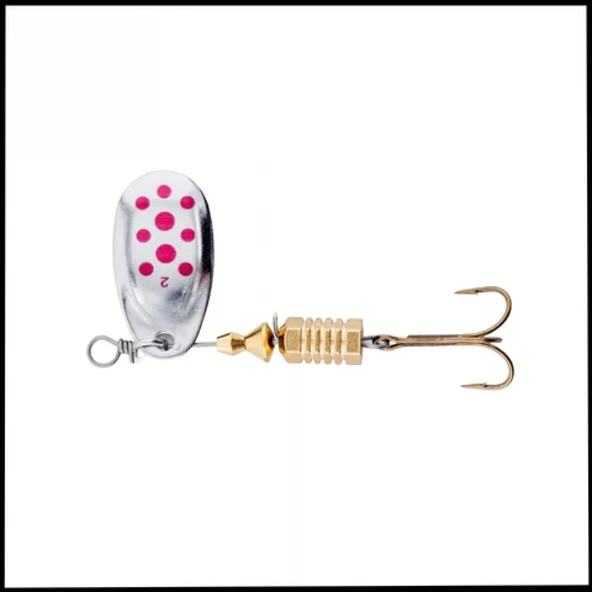 Uyguna-Yakala Gümüş Kırmızı - 5g  -Alabalık/Turna/Levrek Olta Kaşığı Döner Kaşık -KAS.731 ürün görseli