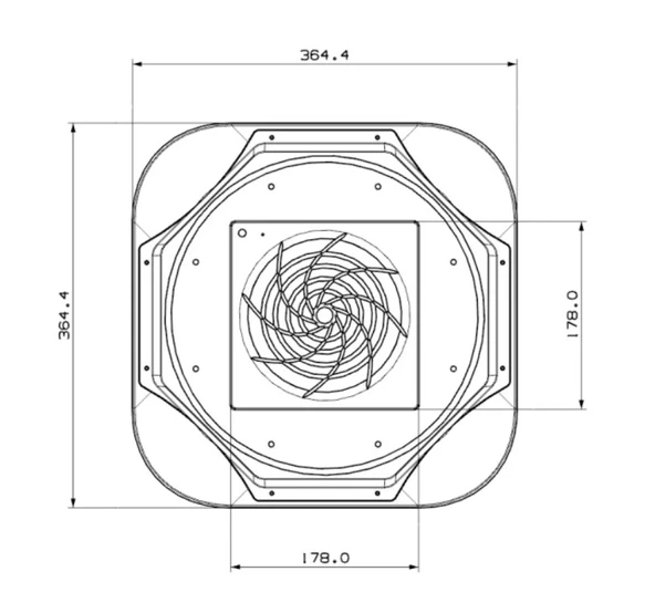 Plastim 560m3/H Standart Tepe Fanı - PFF5500 - Resim 4