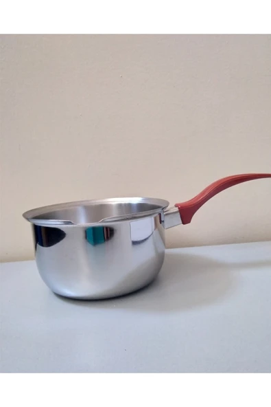 Kaçerola Paslanmaz Çelik Sos Tenceresi Süt Kaynatma Cezvesi Yumurta Haşlama Kabı 17 Cm ürün görseli