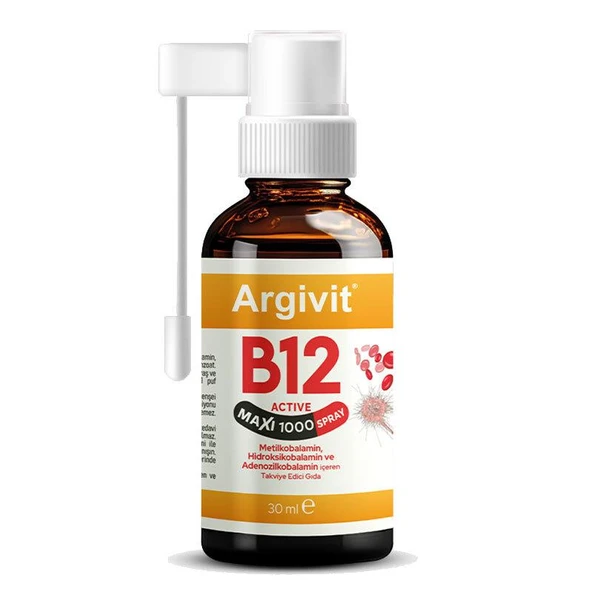 Argivit B12 Active Maxi 1000 Sprey 30 ml ürün görseli 1