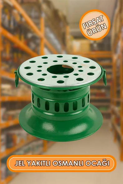 Osmanlı Ocağı Reşo Jel Yakıtlı Piknik ve Kamp Tüpü Yeşil - 1 Adet Yakıt Jel İçinde Hediye ürün görseli