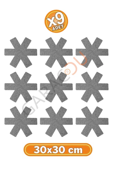 Tava Tencere ve Borcam Koruyucu Çizdirmez Keçe 9'lu Set 30x30 cm ürün görseli